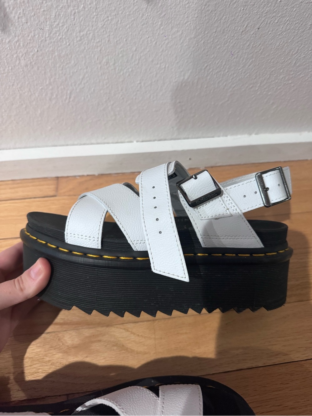 Women’s Doc Martens Voss II Quad White Sandal - Picture 4 of 7
